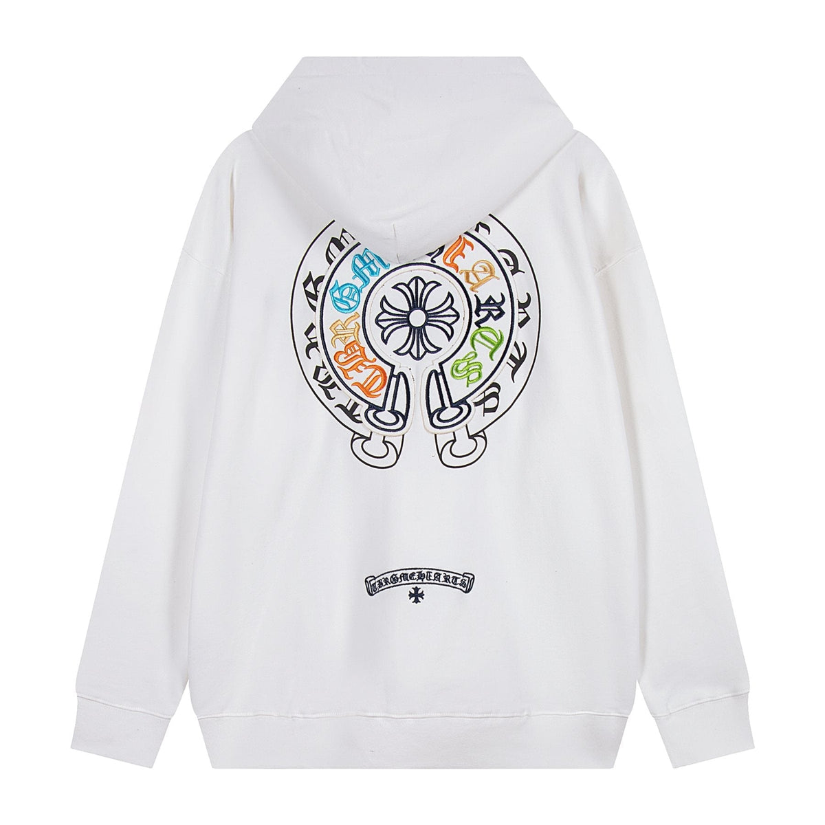 Chrome Hearts Rainbow Logo Embroidered Hoodie ¡ª back