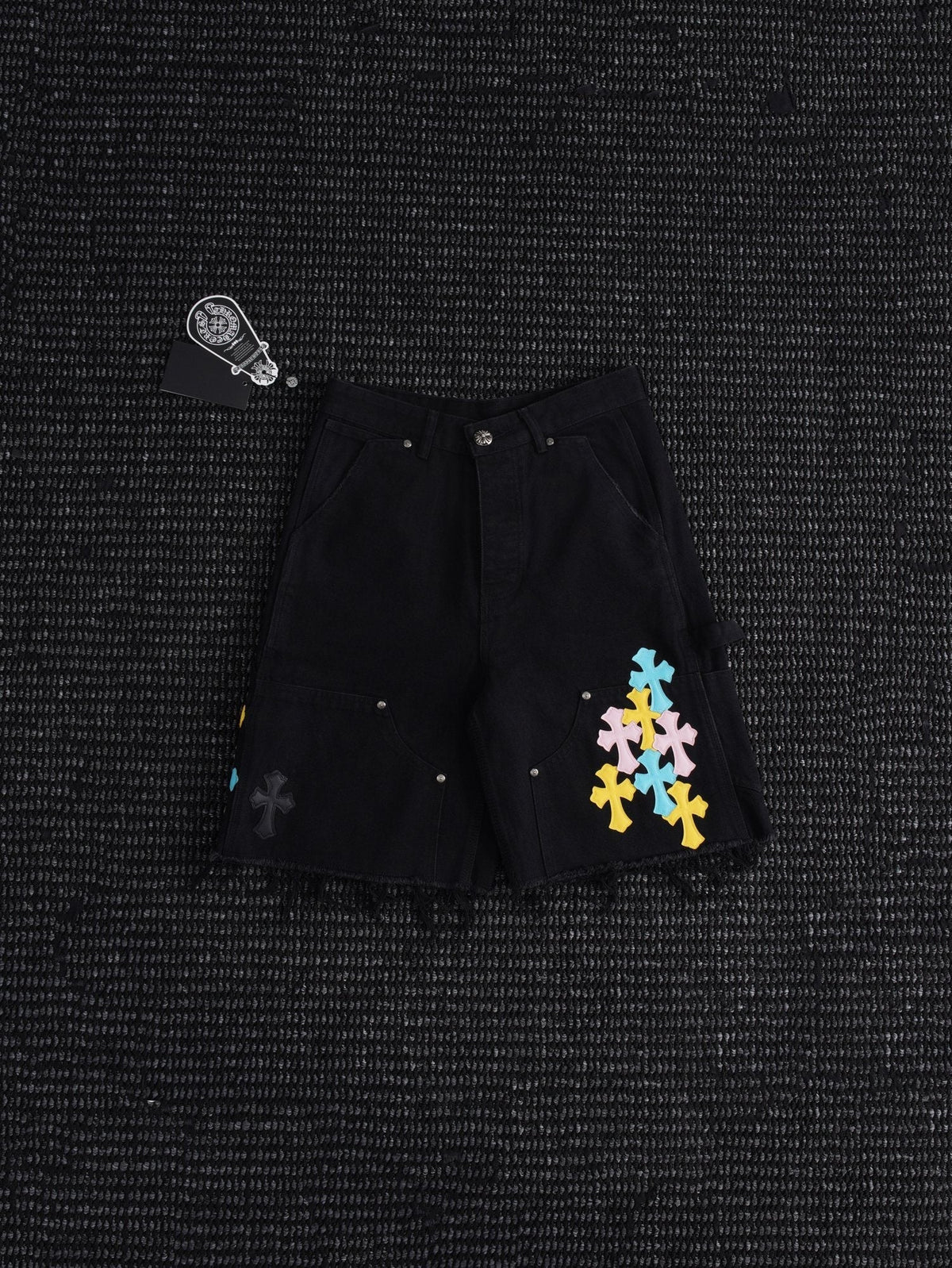 Chrome Hearts Cross Appliqu¨¦ Black Shorts ¡ª hero