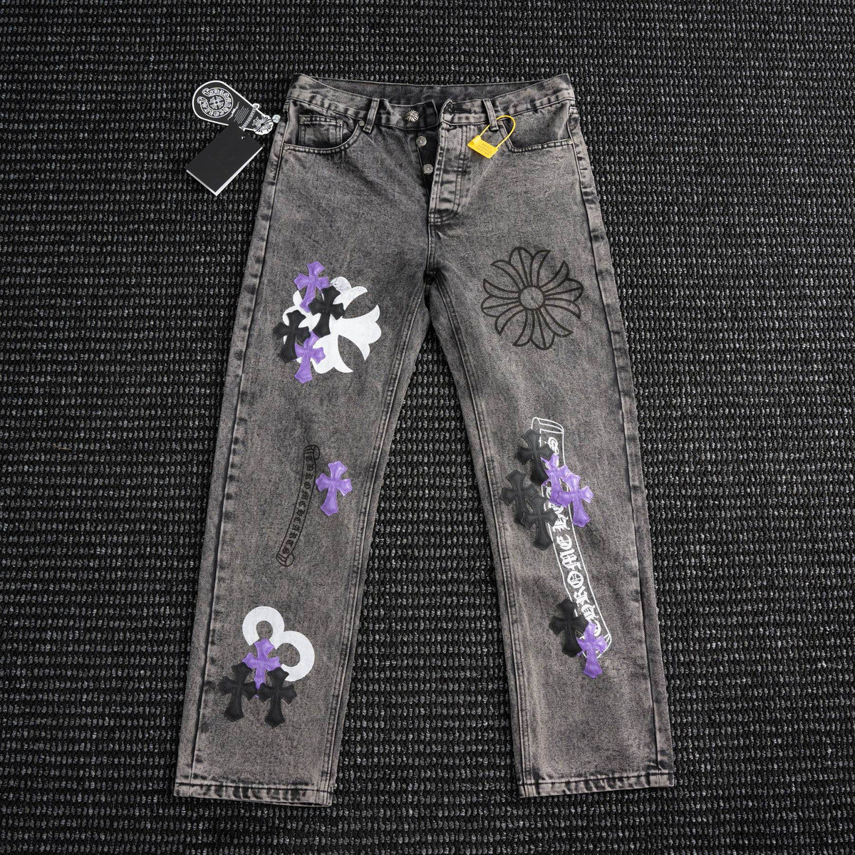 Chrome Hearts Gray Graphic Washed Jeans ¡ª hero