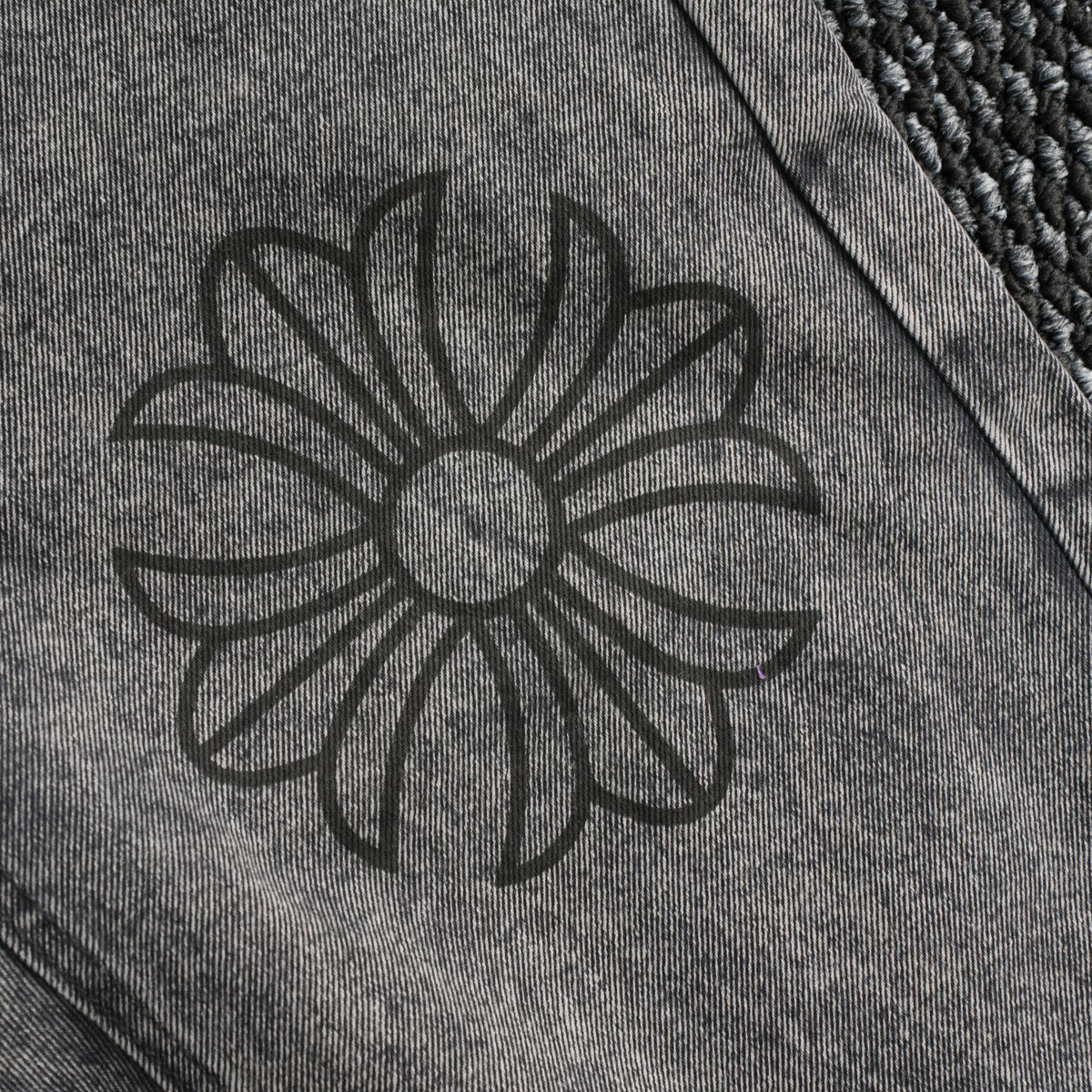Chrome Hearts Gray Graphic Washed Jeans ¡ª detail