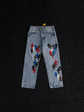 Chrome Hearts Light Blue Cross Patch Jeans ¡ª hero
