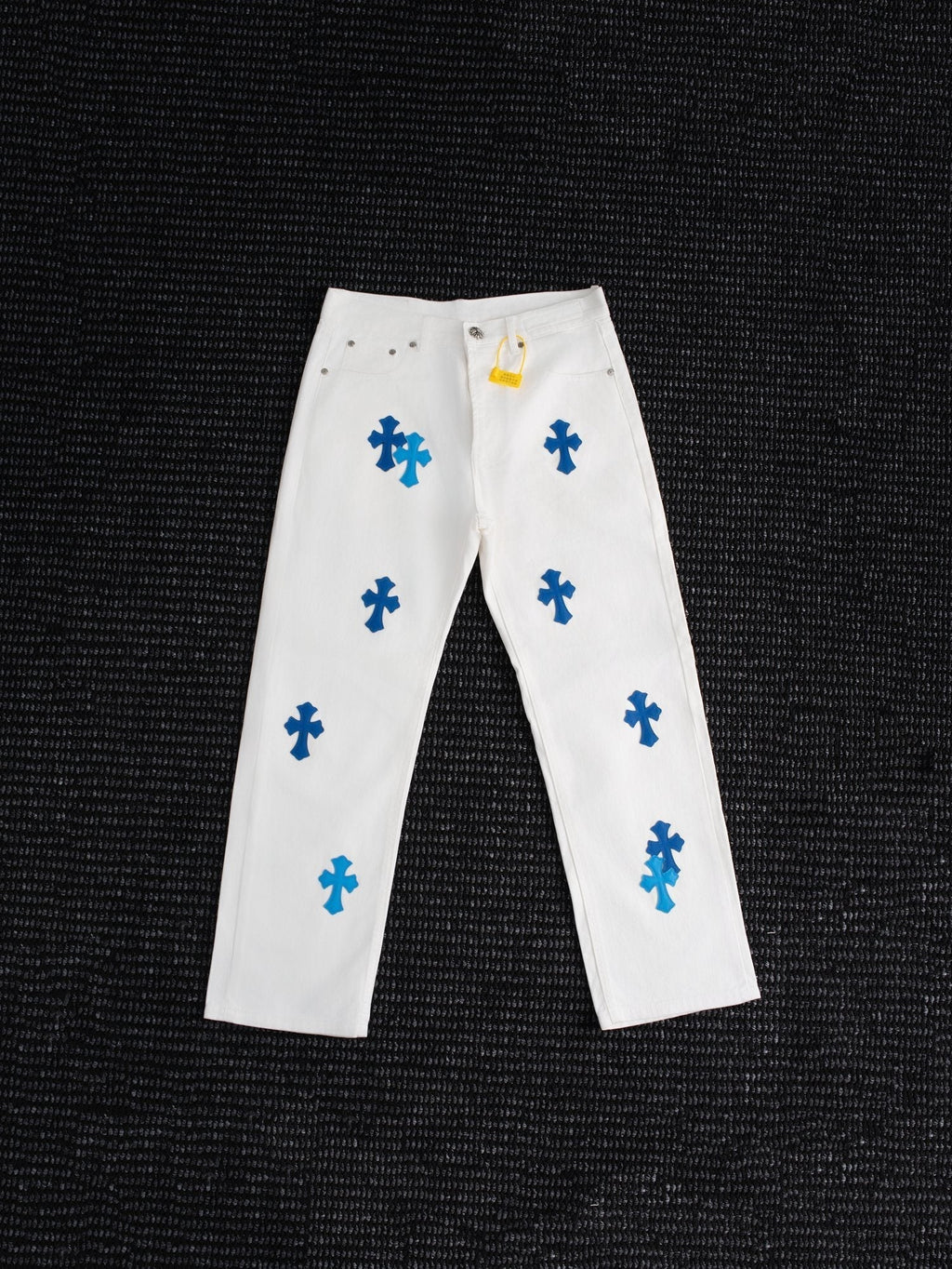 Chrome Hearts White Cross Patch Jeans ¡ª hero