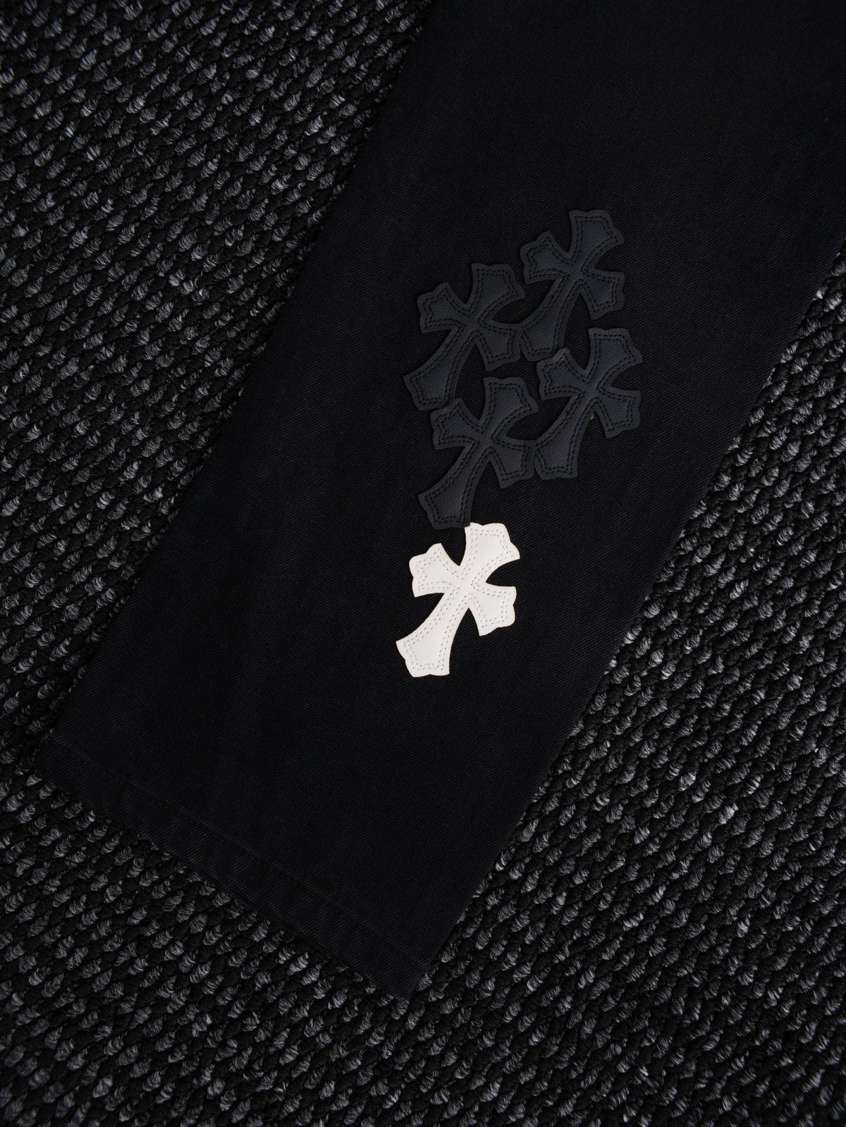 Chrome Hearts Cross Patch Black Jeans ¡ª detail