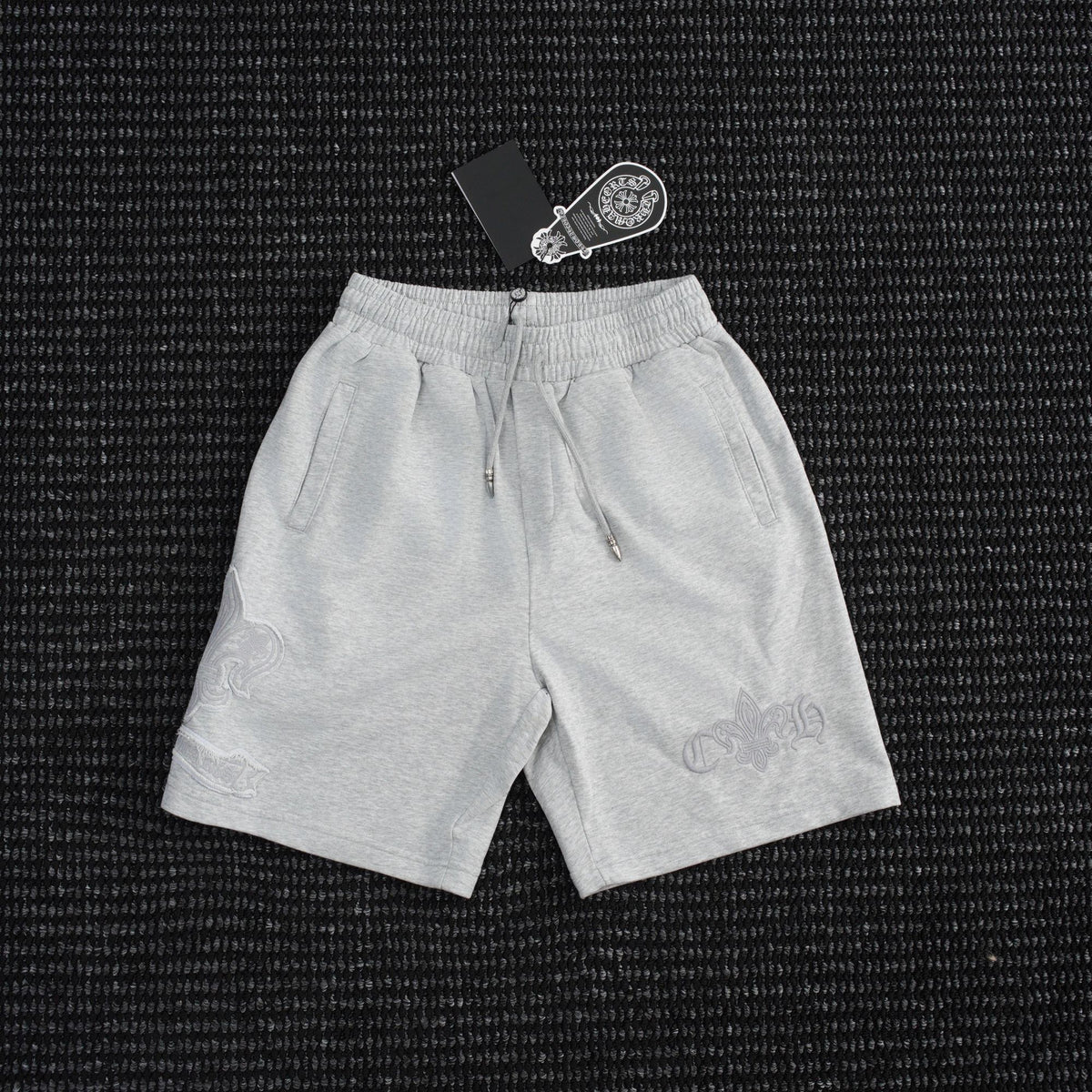 Chrome Hearts Tonal Sanskrit Cross Embroidered Shorts ¡ª hero