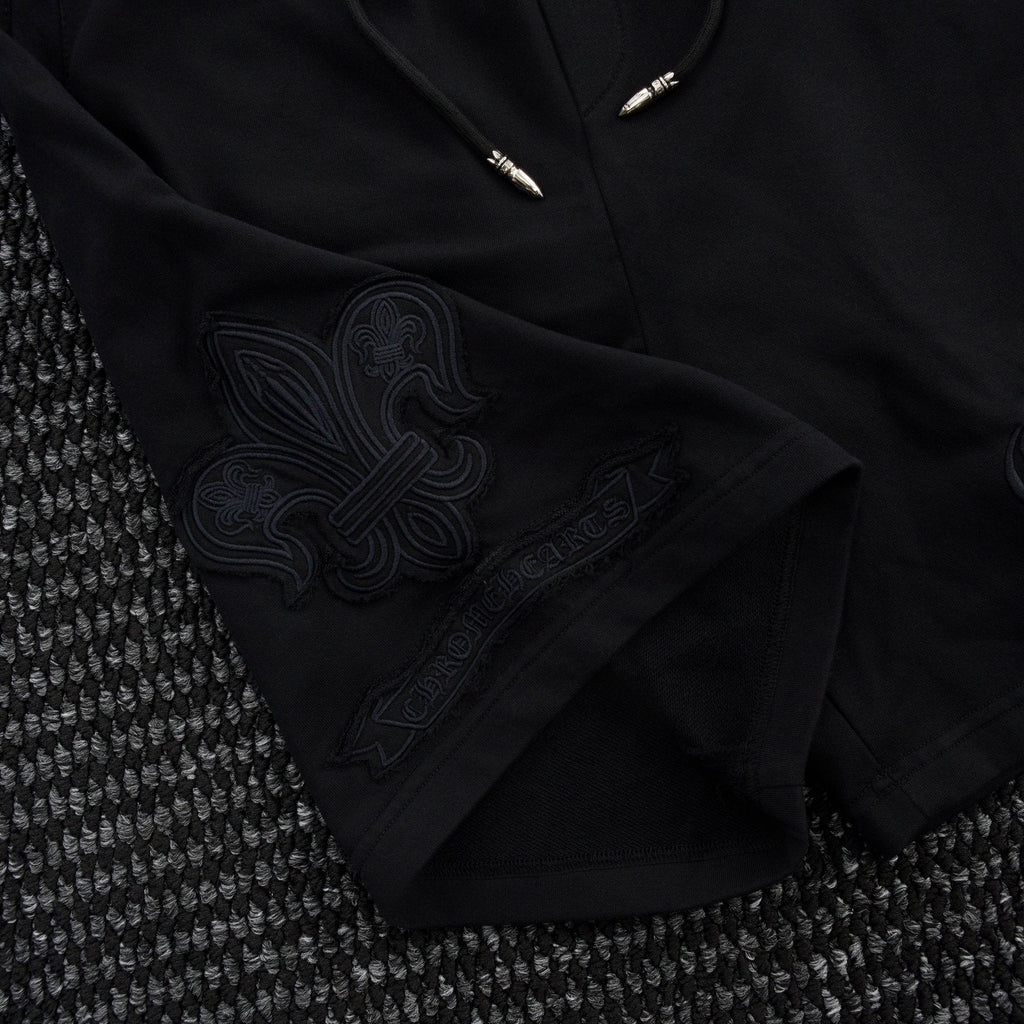 Chrome Hearts Tonal Sanskrit Cross Embroidered Shorts ¡ª detail