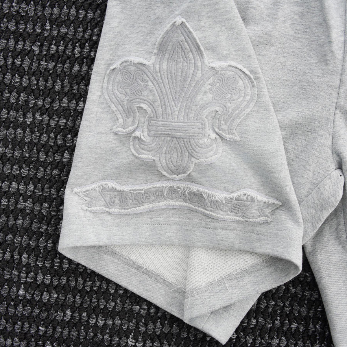 Chrome Hearts Tonal Sanskrit Cross Embroidered Shorts ¡ª detail
