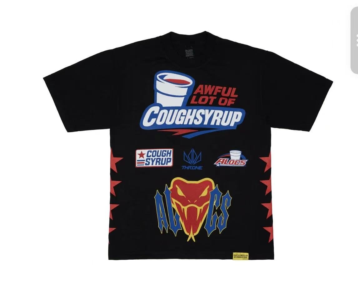 THAT'S A AWFUL LOT OF COUGH SYRUP Front & Back Graphic T-Shirt ¡ª front