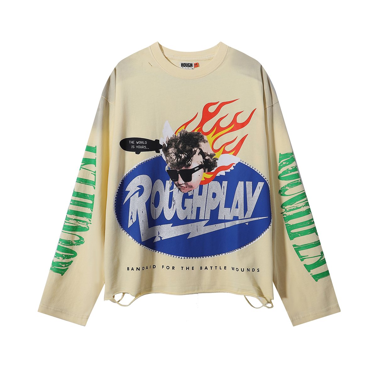 Rough Play SoulBoy Rhinestone Graphic Long-Sleeve T-Shirt ¡ª hero