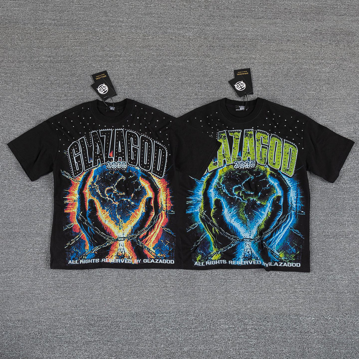 GLAZAGOD Hell on Earth Graphic T-Shirt ¡ª comparison