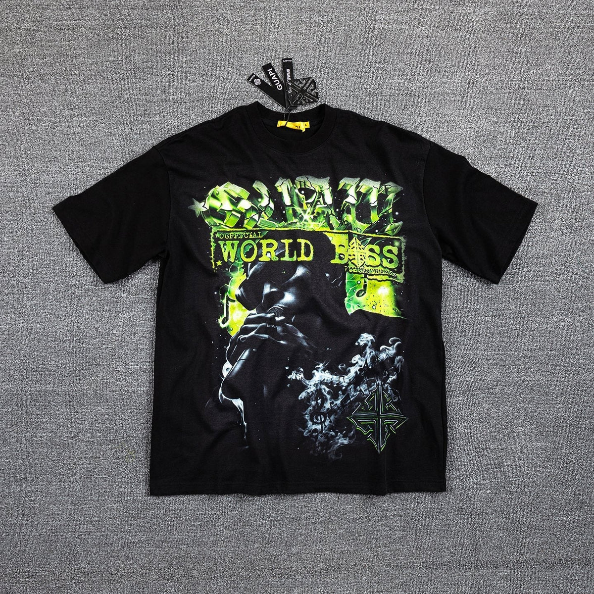 GUAPI World Boss Travel Stamp Graphic T-Shirt ¡ª hero