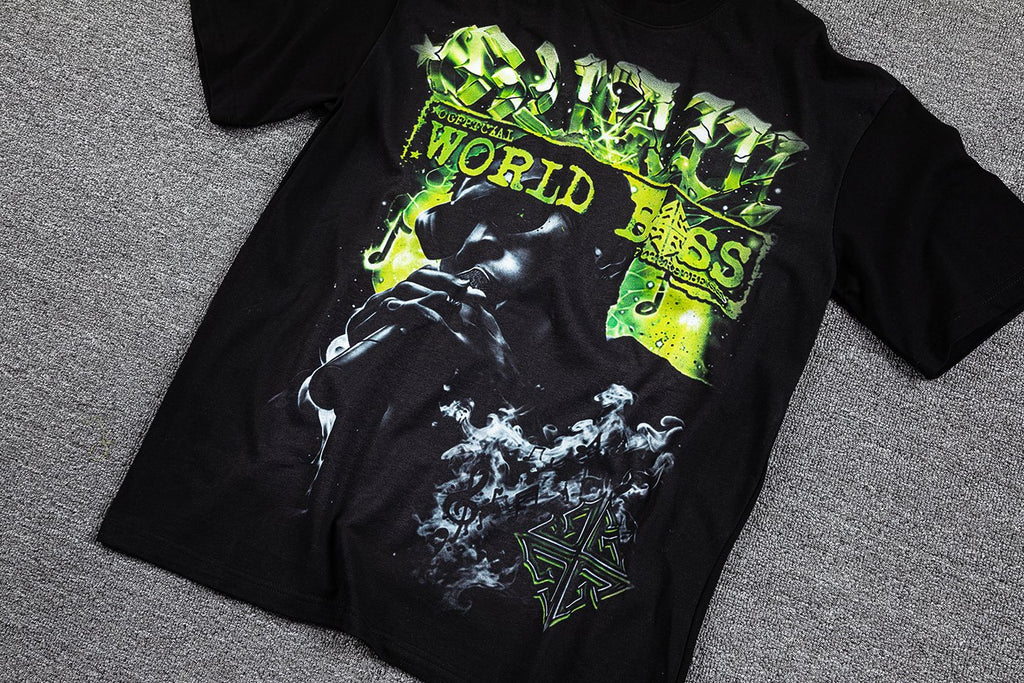GUAPI World Boss Travel Stamp Graphic T-Shirt ¡ª detail