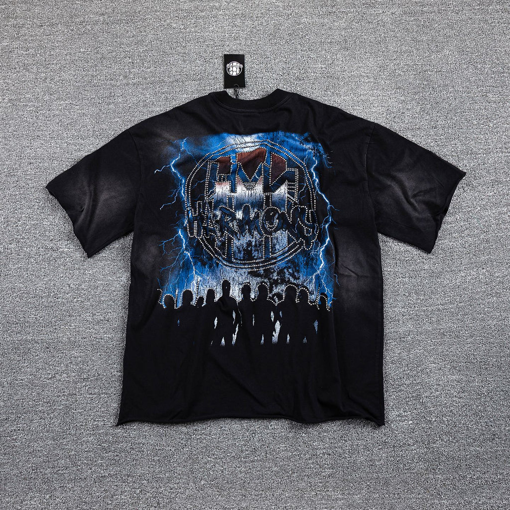 HARMONY Black Front & Back Graphic T-Shirt ¡ª back