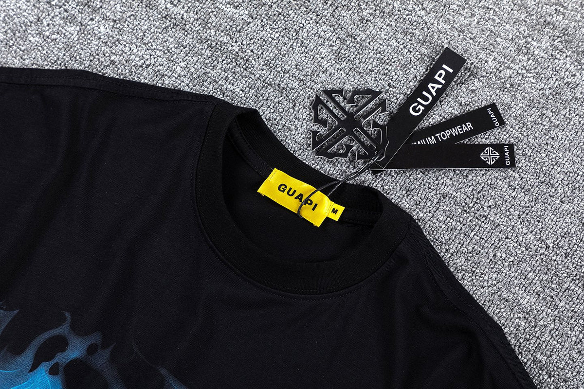 GUAPI Return of the Void Skull Graphic T-Shirt ¡ª neck_label