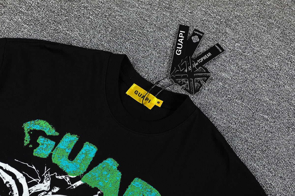 GUAPI Skull Ribcage Graphic T-Shirt ¡ª hang_tag