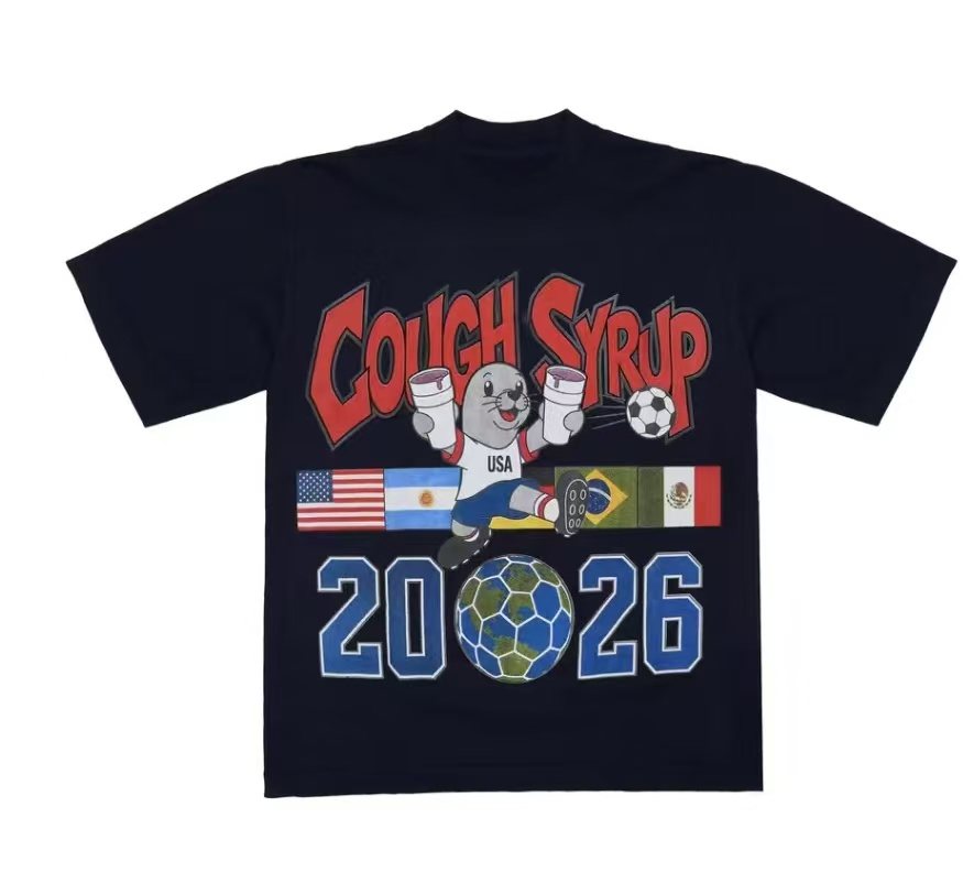 THAT'S A AWFUL LOT OF COUGH SYRUP Soccer Graphic T-Shirt ¡ª front