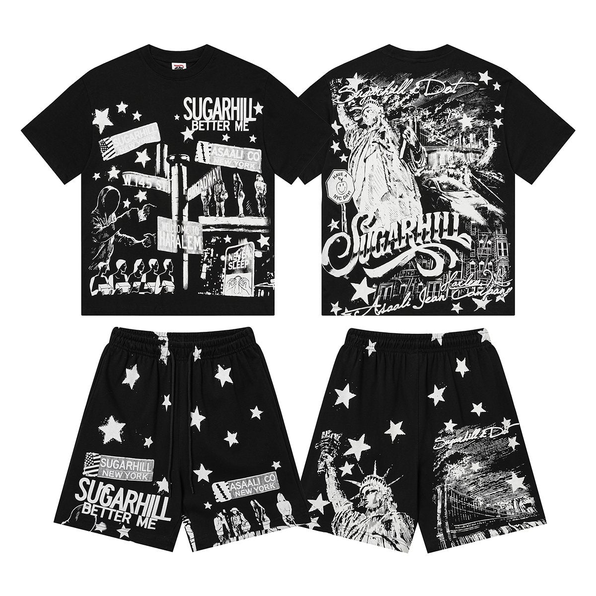 ASAALL Sugarhill Star Graphic Short-Sleeve Set ¡ª hero