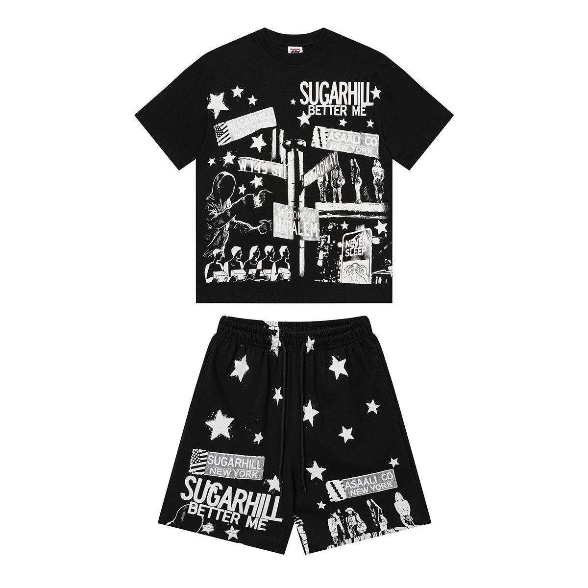 ASAALL Sugarhill Star Graphic Short-Sleeve Set ¡ª front