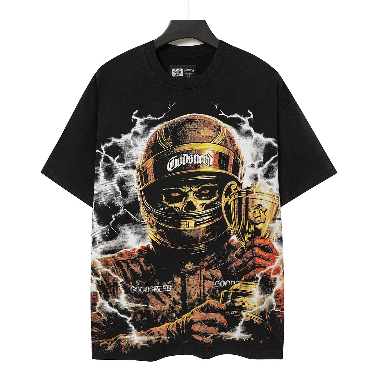 Godspeed Racing Skull Trophy Graphic T-Shirt ¡ª hero