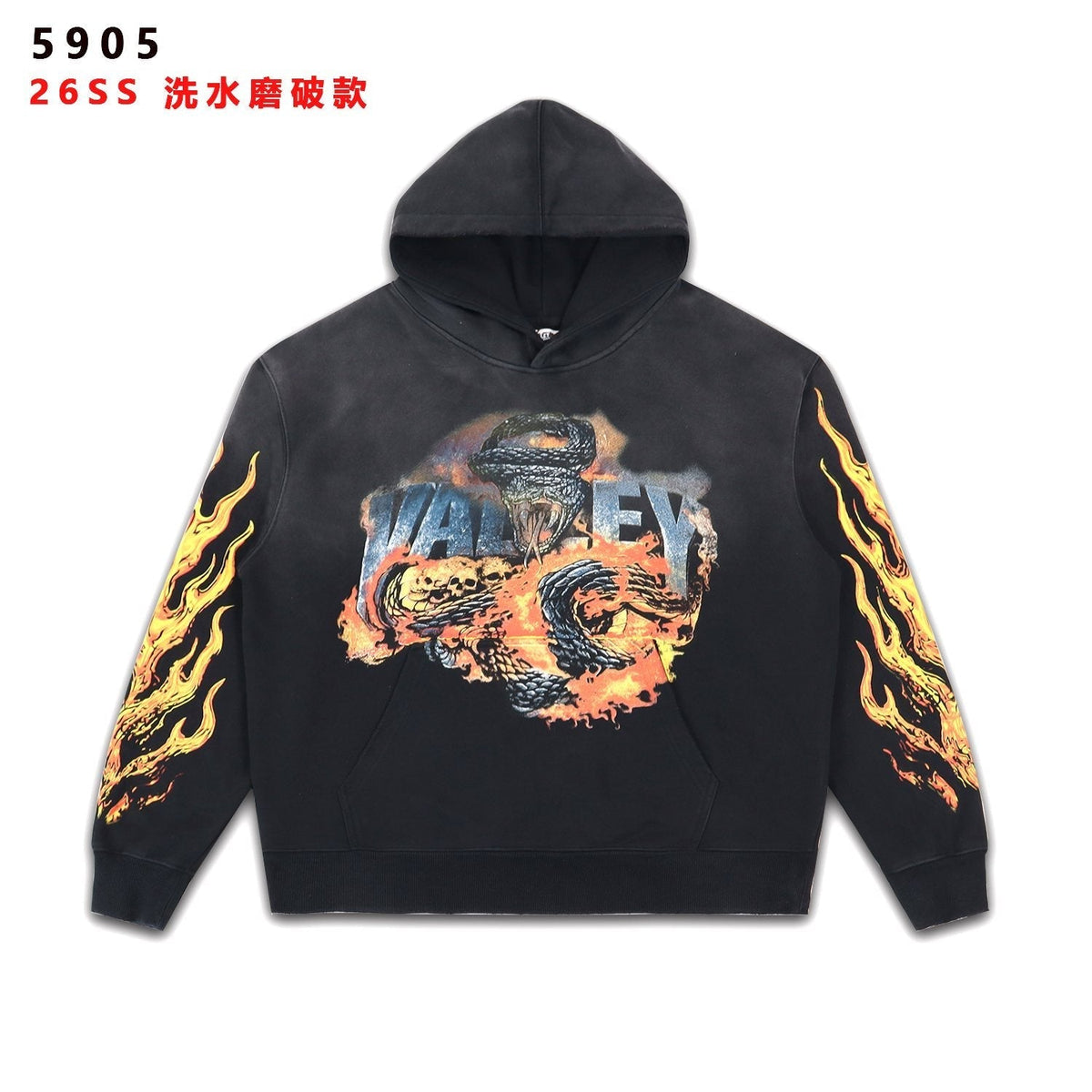 Valley Dreams Dragon Flame Graphic Hoodie ¡ª hero