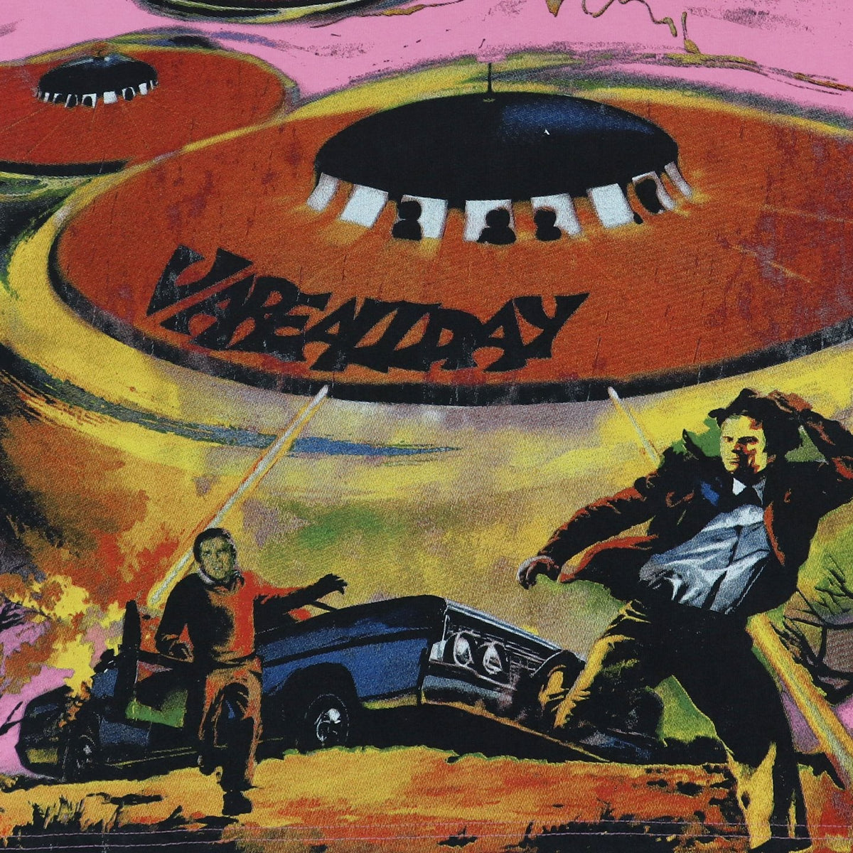 Valley Dreams UFO Comic Graphic Short-Sleeve T-Shirt ¡ª detail