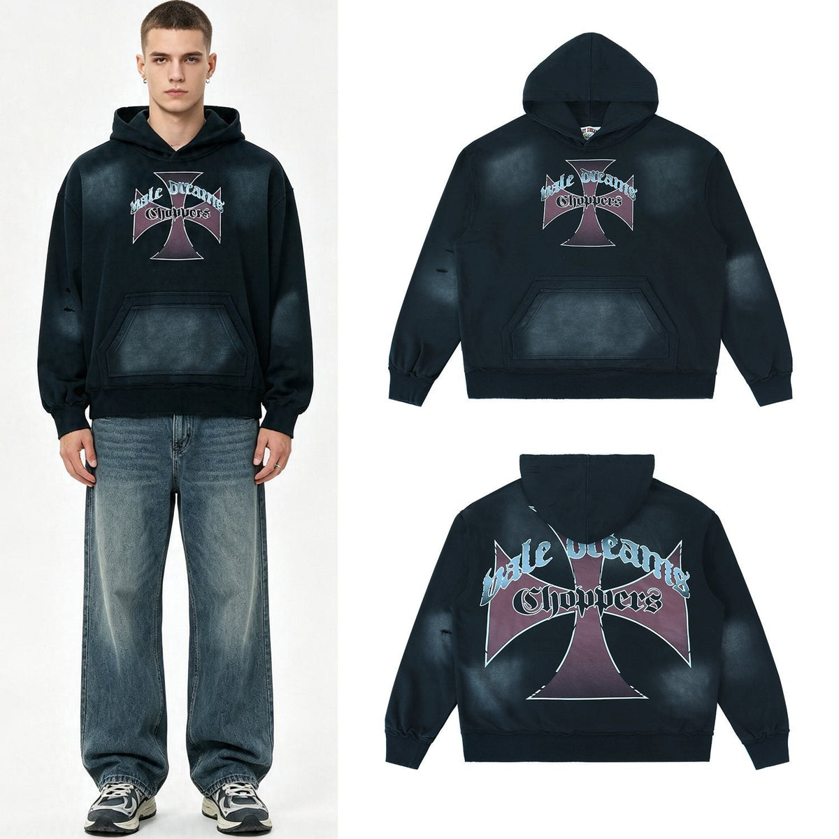 Valley Dreams Choppers Cross Graphic Hoodie ¡ª comparison