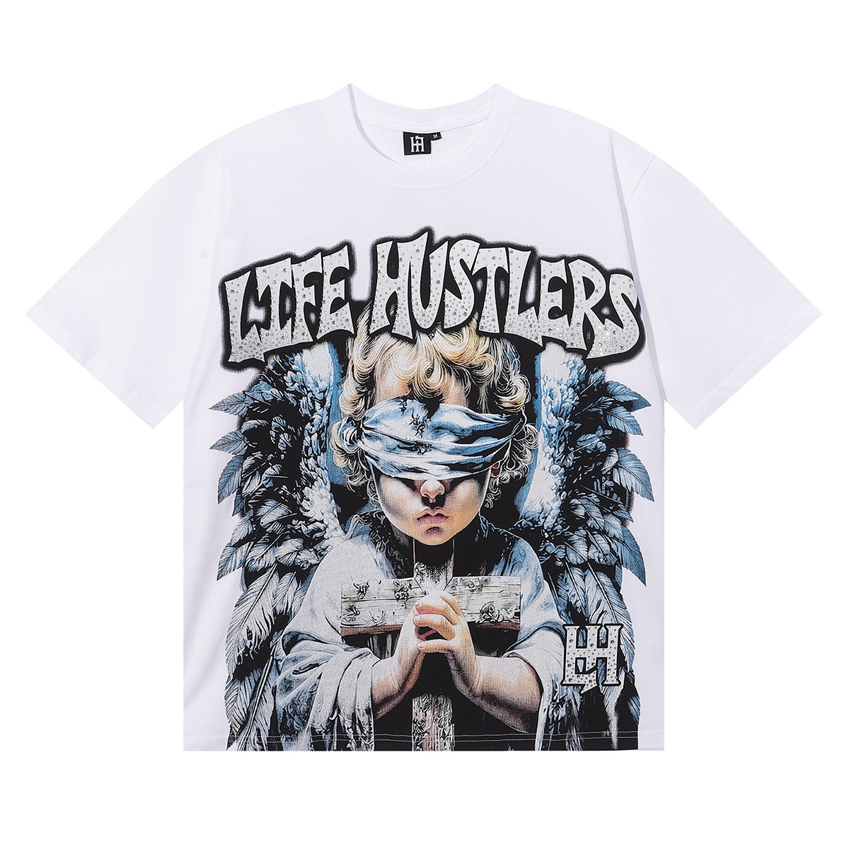 Life Hustlere Pary Praying Angel Graphic T-Shirt ¡ª hero