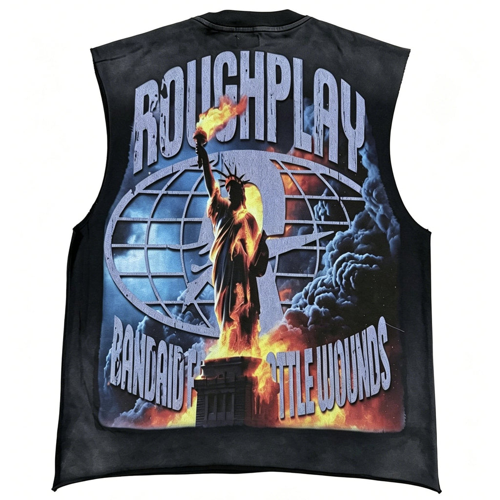 Rough Play Champion Graphic Sleeveless T-Shirt ¡ª back