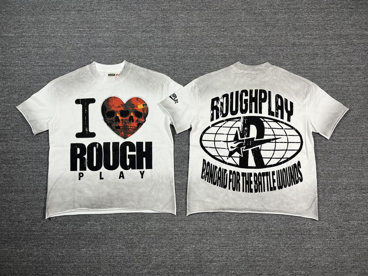 Rough Play Skull Heart Washed Graphic T-Shirt ¡ª comparison