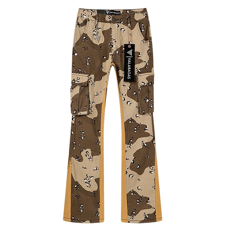 VALABASAS Tan Camo Cargo Pants ¡ª hero