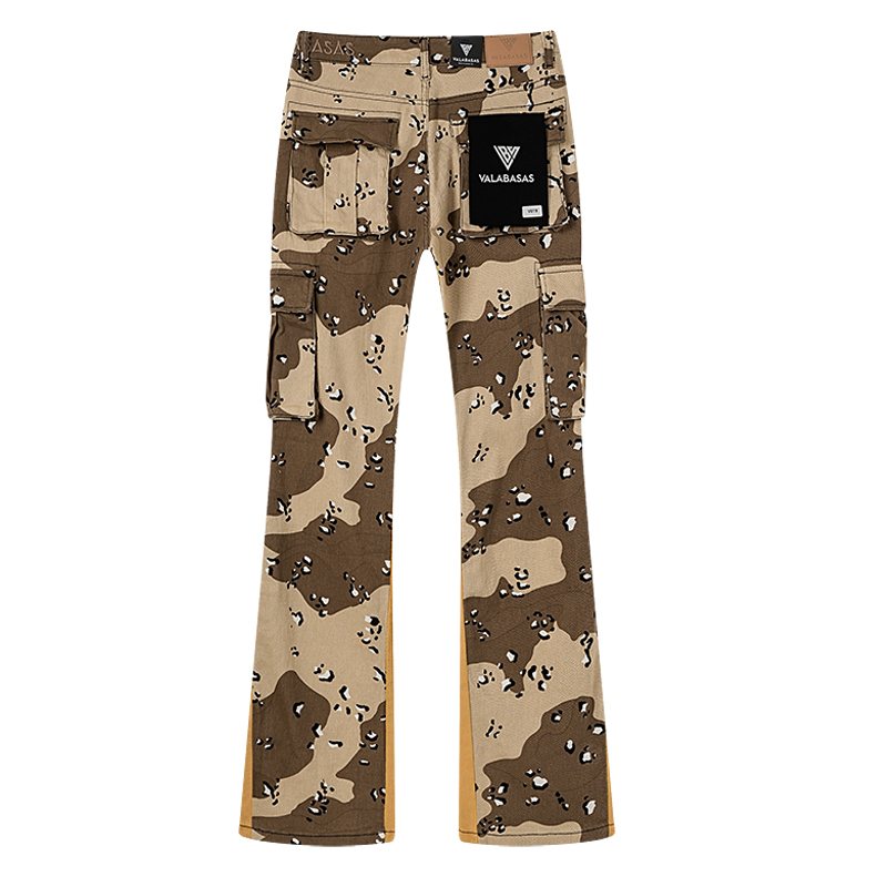 VALABASAS Tan Camo Cargo Pants ¡ª back