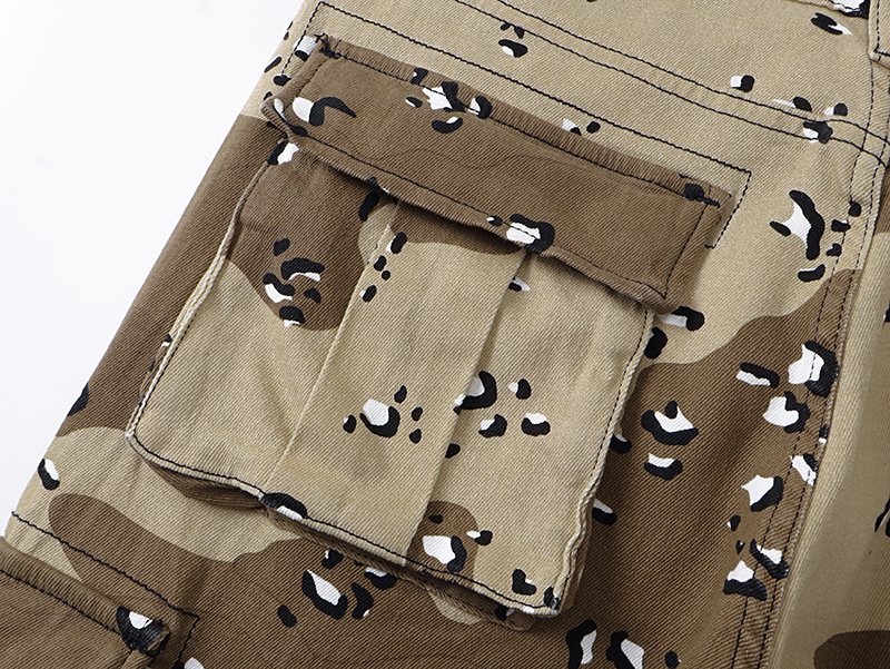 VALABASAS Tan Camo Cargo Pants ¡ª detail