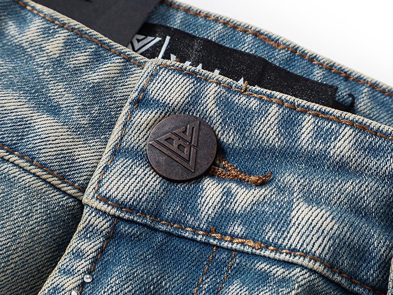 VALABASAS Light Blue Embellished Flare Jeans ¡ª detail
