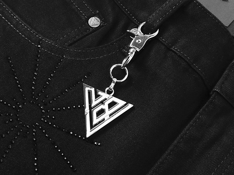 VALABASAS Black Starburst Embellished Jeans ¡ª detail