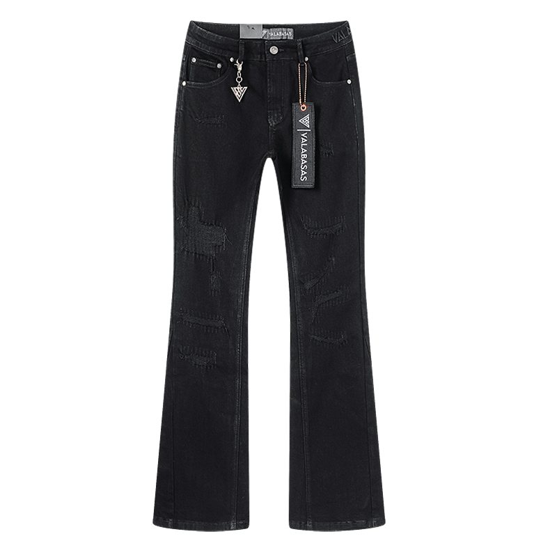 VALABASAS Distressed Flared Jeans ¡ª hero
