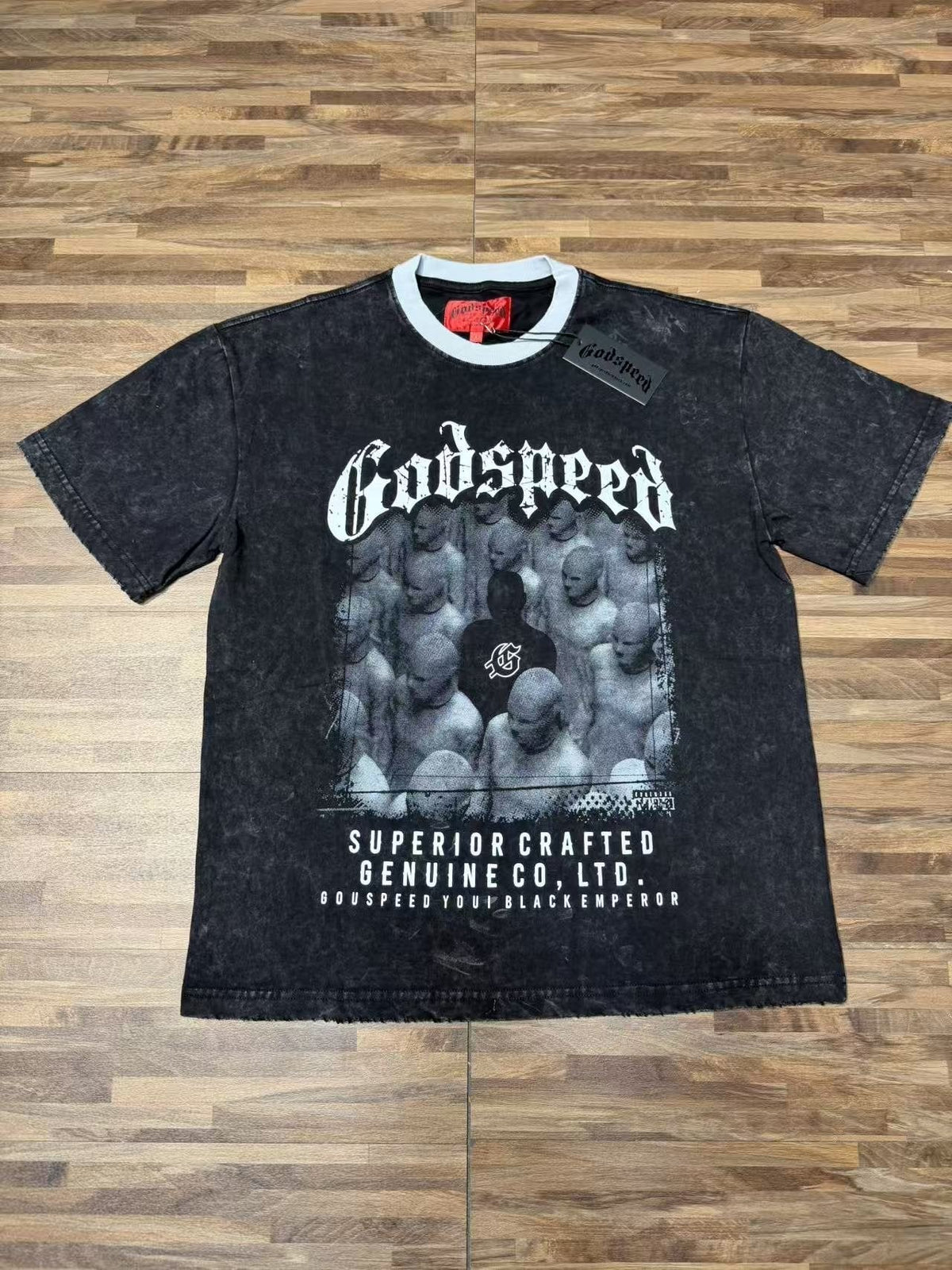 Godspeed Acid-Wash Graphic T-Shirt ¡ª hero