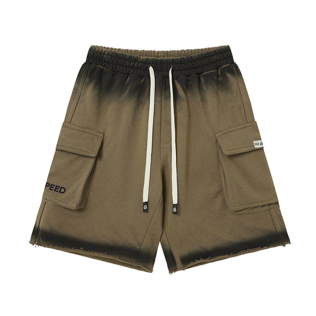 Godspeed Embroidered Cargo Sweat Shorts ¡ª front