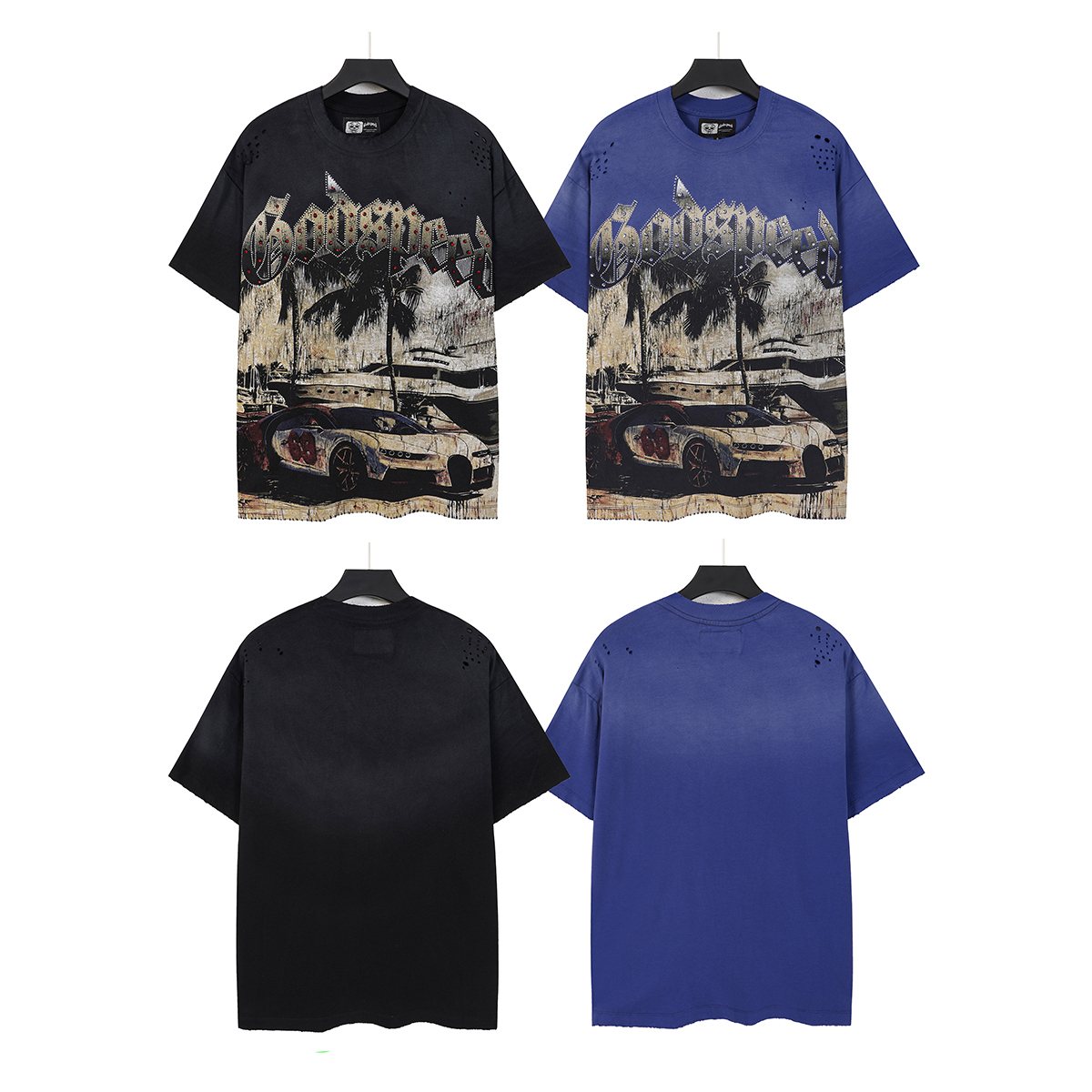 Godspeed Rhinestone Car Graphic T-Shirt ¡ª comparison