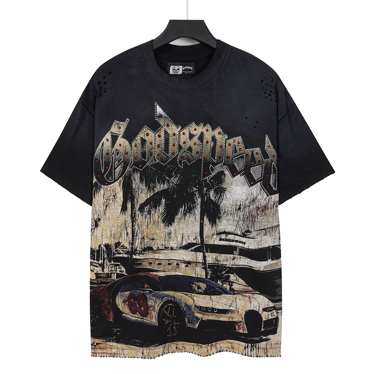 Godspeed Rhinestone Car Graphic T-Shirt ¡ª hero