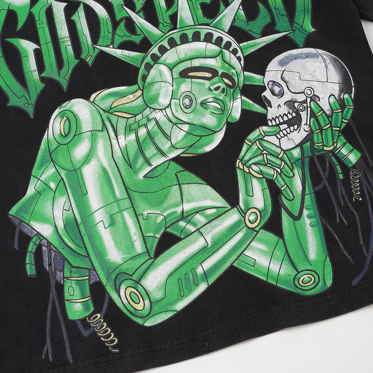 Godspeed Robot Skull Graphic T-Shirt ¡ª detail