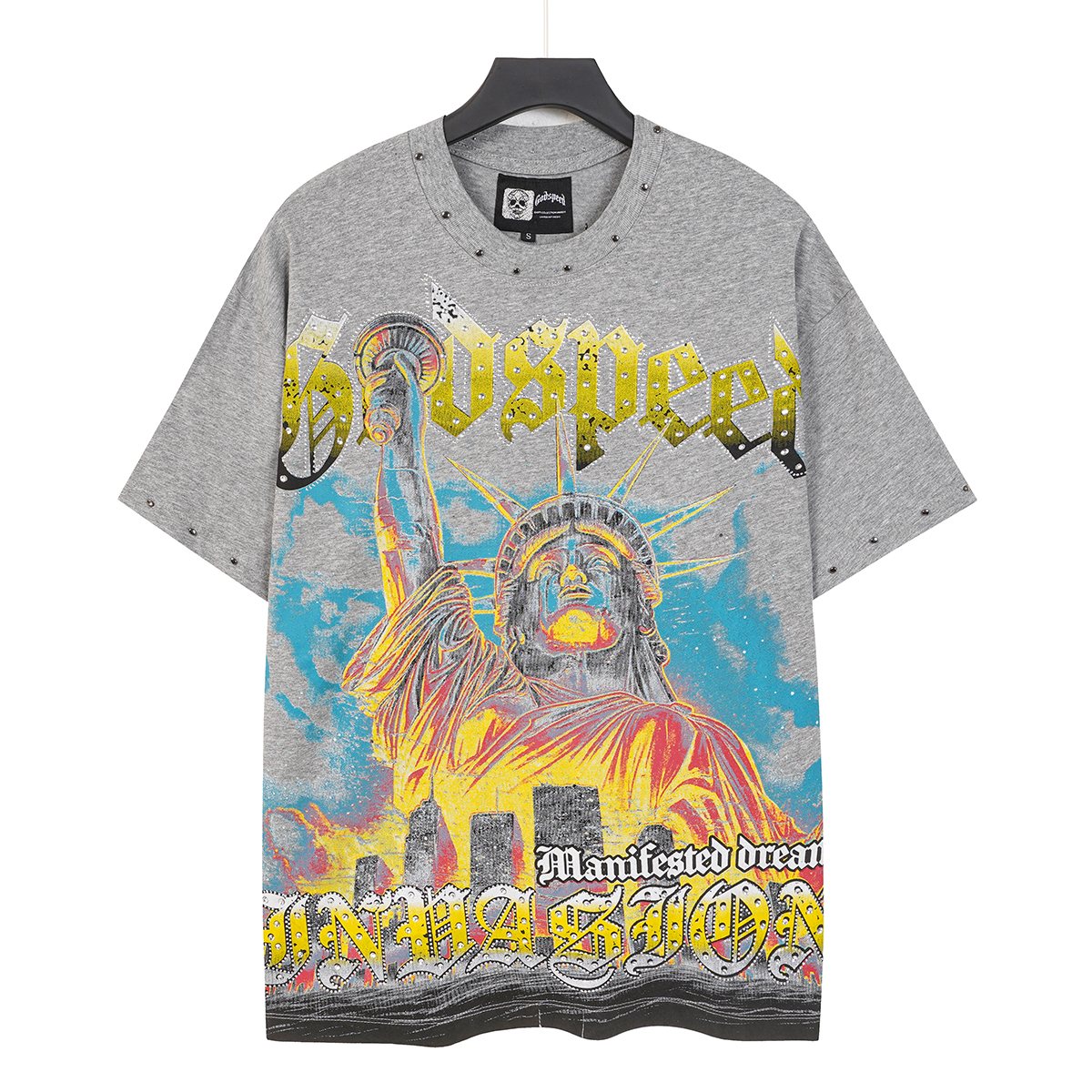 Godspeed Statue of Liberty Worldwide Graphic T-Shirt ¡ª front