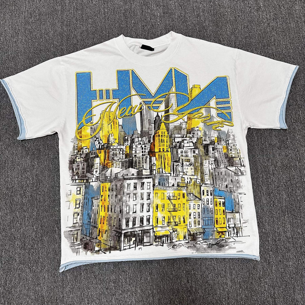 HARMONY City Graphic Contrast-Trim T-Shirt ¡ª hero