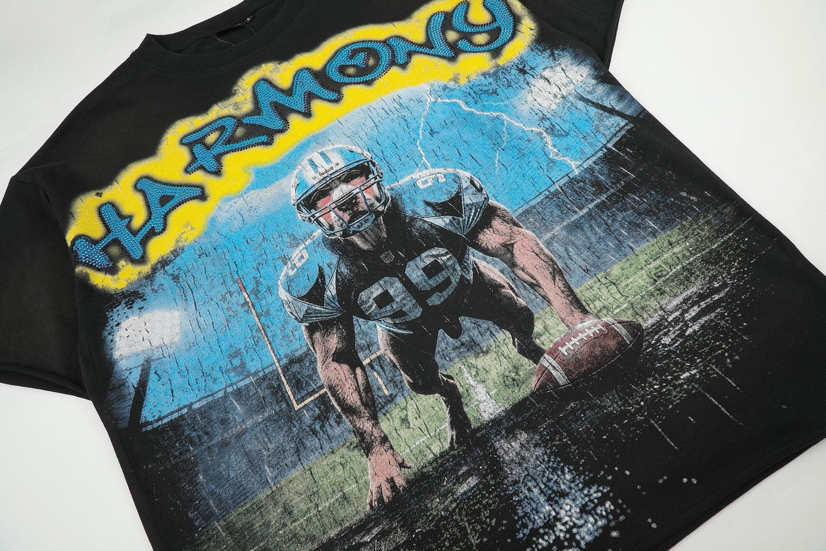HARMONY Football Graphic T-Shirt ¡ª detail