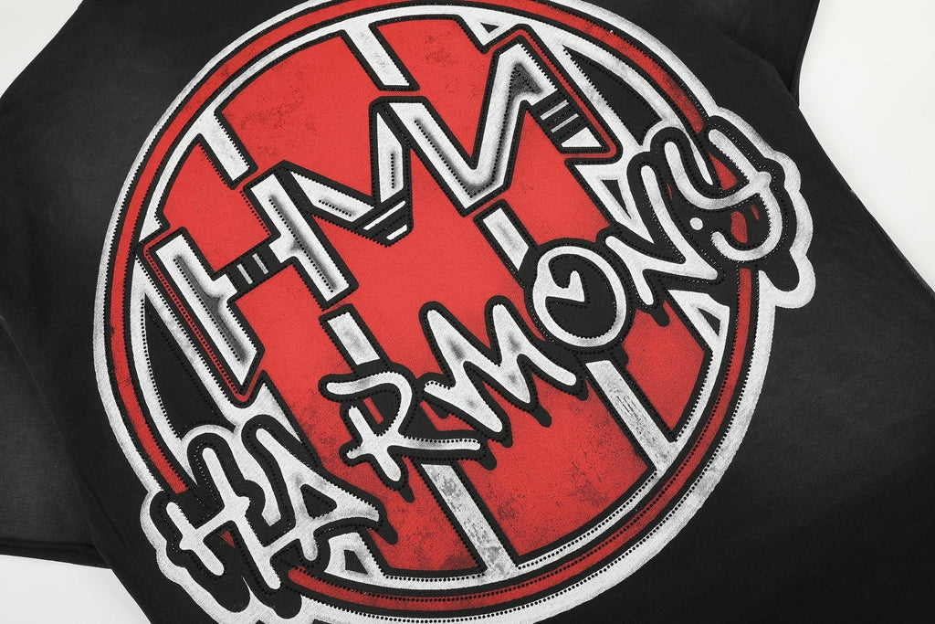 HARMONY Boxing Skeleton Graphic T-Shirt ¡ª detail