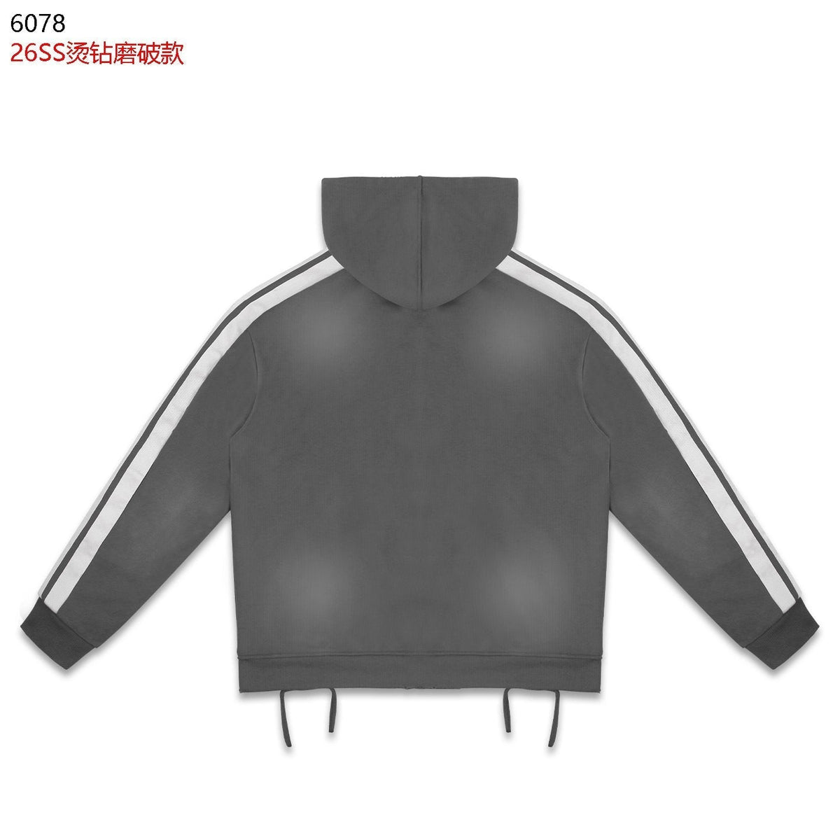 Rough Play Studded Stripe Full-Zip Hoodie ¡ª back