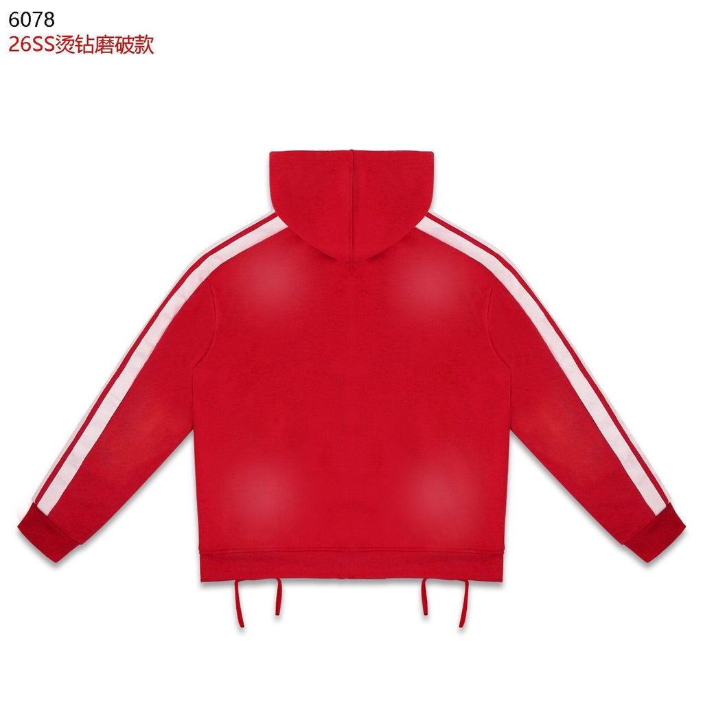 Rough Play Studded Stripe Full-Zip Hoodie ¡ª back