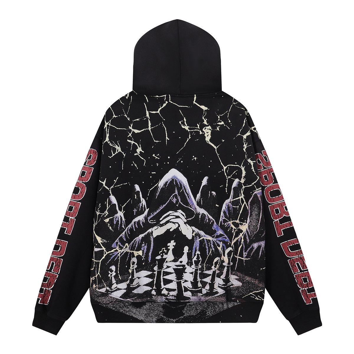 VALE USA Sport Dept Chess Graphic Zip Hoodie ¡ª back