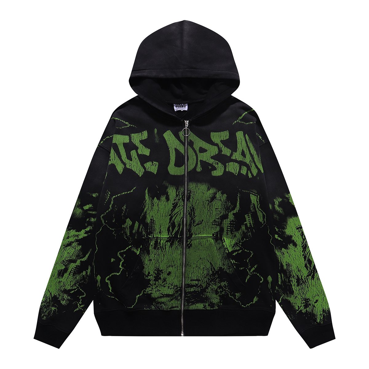 VALE USA Liberty Graphic Washed Zip Hoodie ¡ª hero