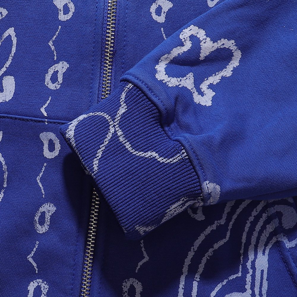 VALE USA Paisley Print Zip Hoodie ¡ª detail