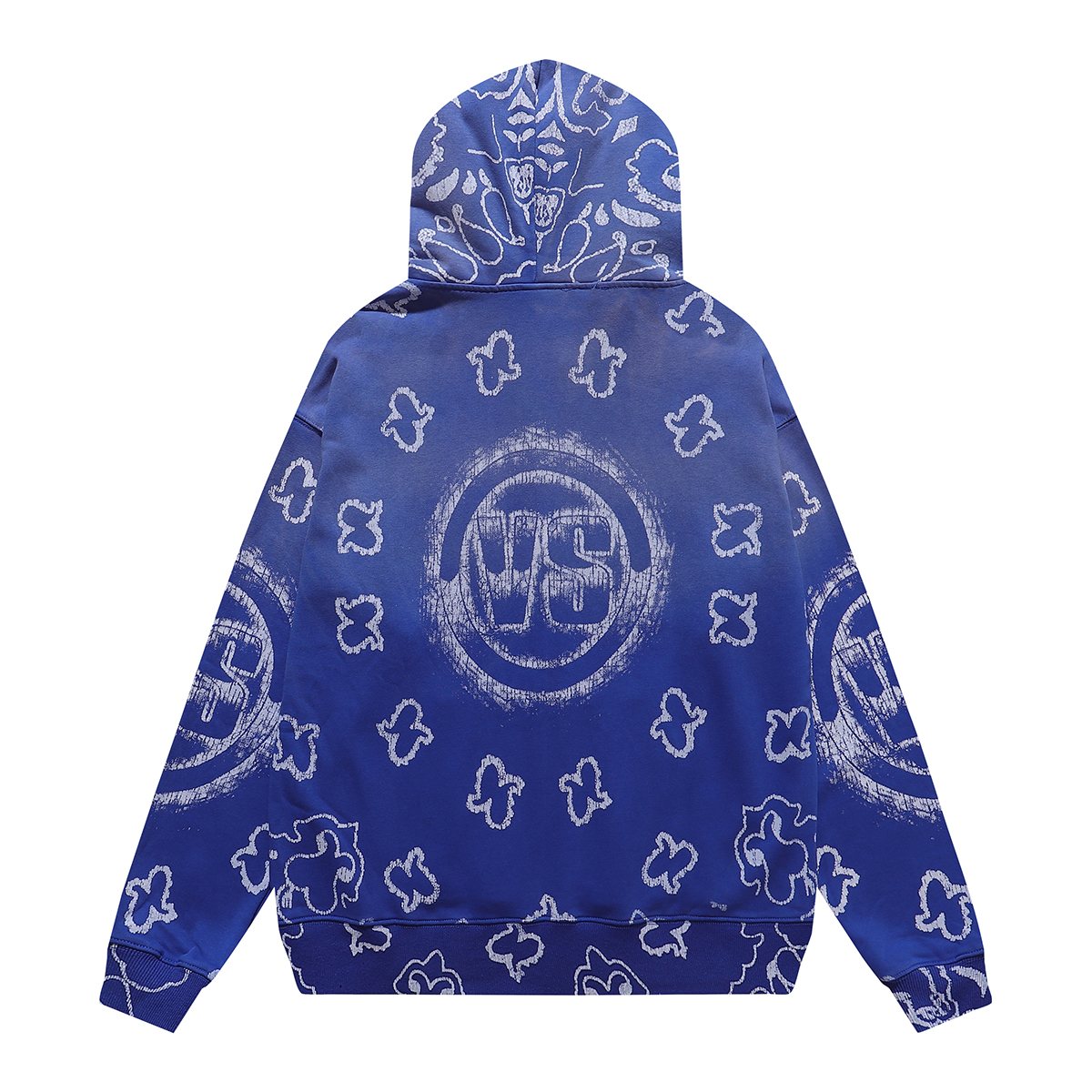 VALE USA Paisley Print Zip Hoodie ¡ª back