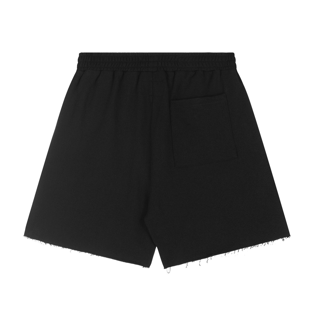 Sp5der Black Graphic Shorts ¡ª back